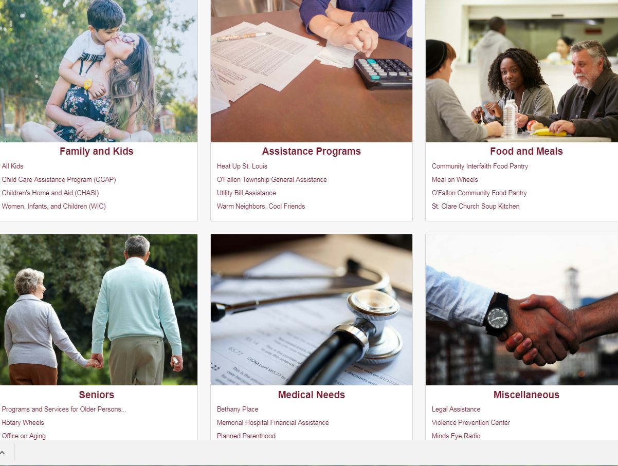 Community Resources page